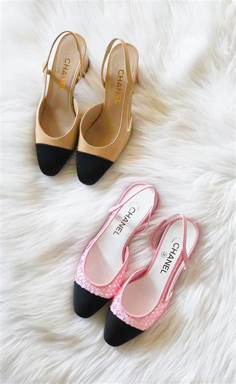 chanel pink and black|My Honest Review: Chanel Slingbacks .